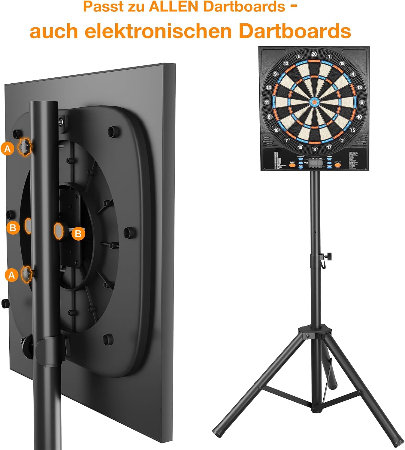 Thumbnail 5 de Sealong Heavy Duty Dartständer für Dartscheibe, höhenverstellbar 106–200 cm