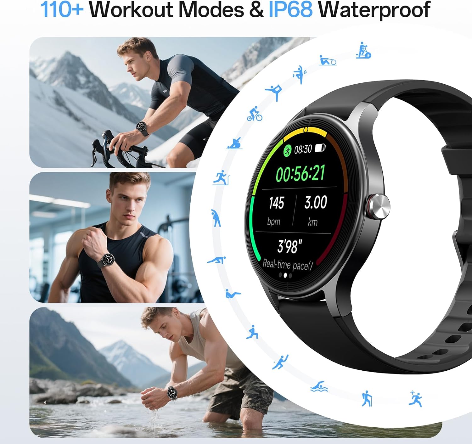 Thumbnail 4 de Generic 40mm Smartwatch with 1.27" HD display