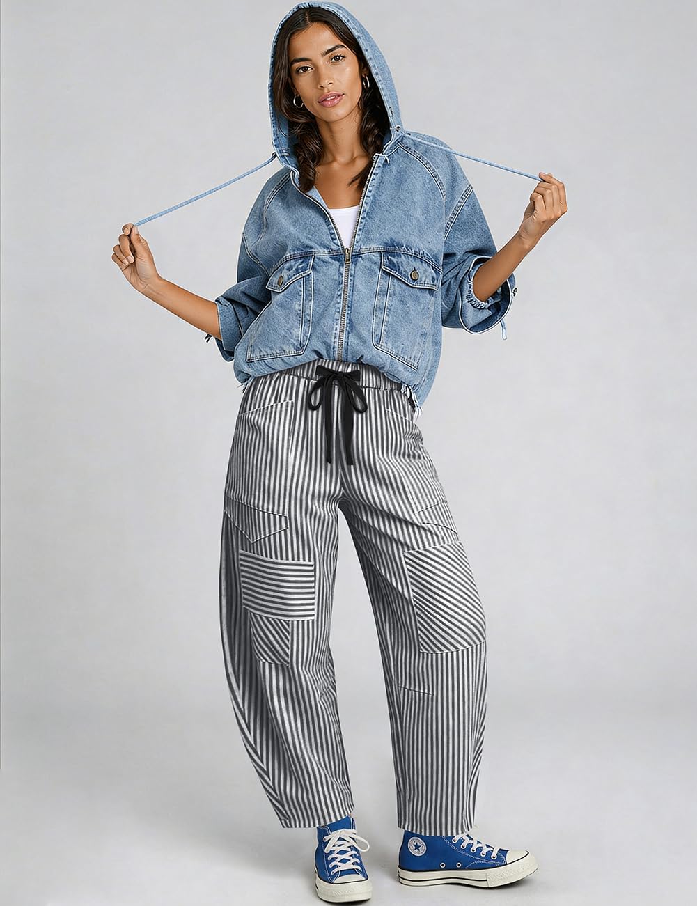 Detalle 2 de TARSE Women's Pants, Linen Blend