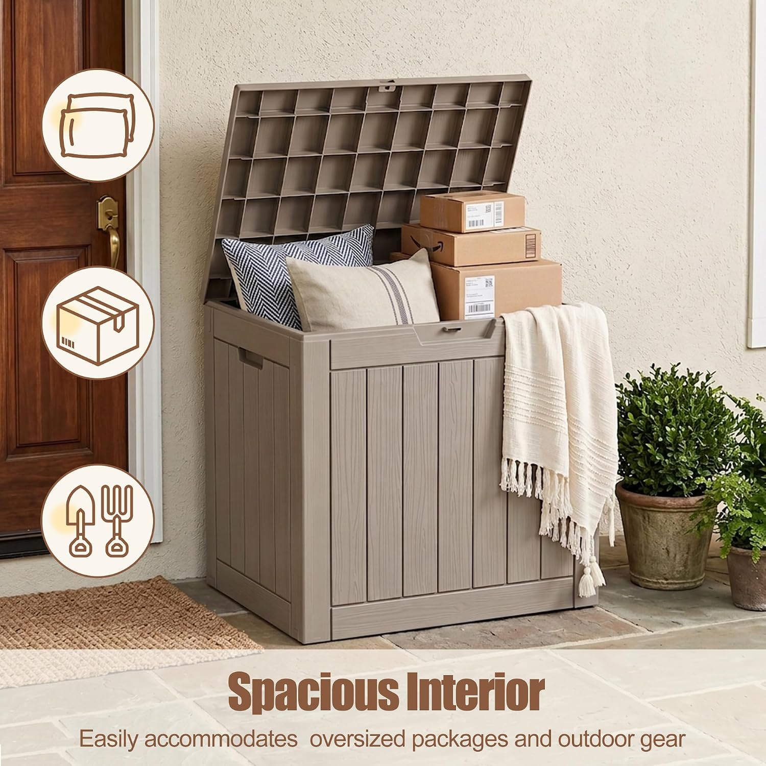 Detalle 2 de Outdoor Package Delivery Box, 40 Gallon