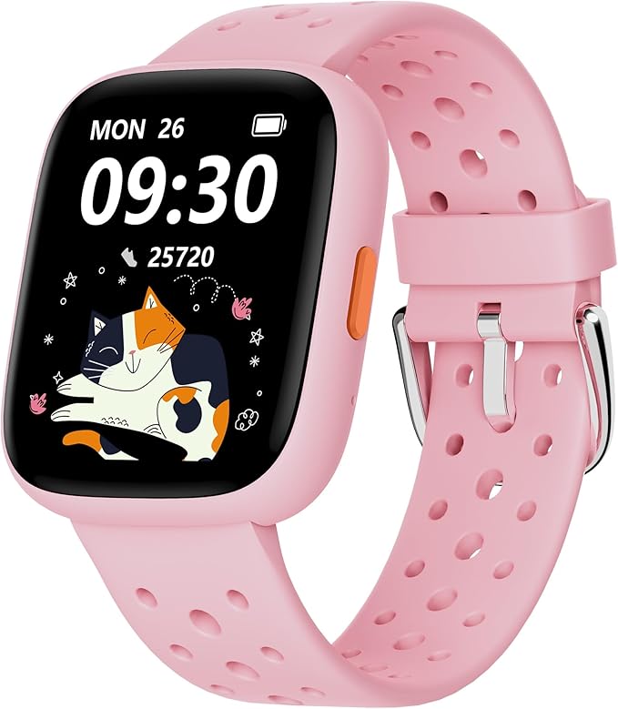 Detalle de BIGGERFIVE Pulsera inteligente para niñas, monitor actividad