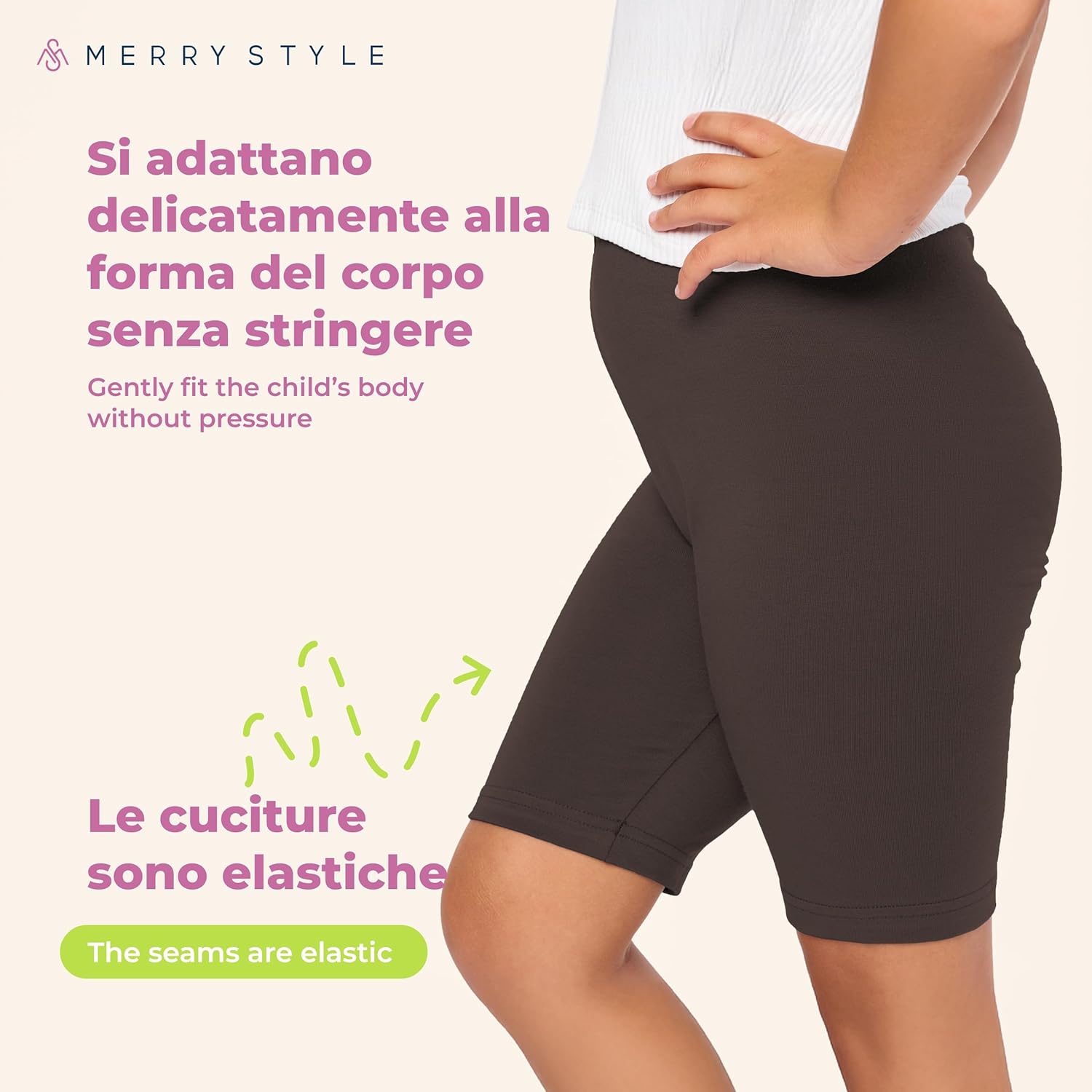 Thumbnail 3 de Merry Style Leggings Corti Bambina e Ragazza MS10-227: comfort e versatilità per ogni stagione