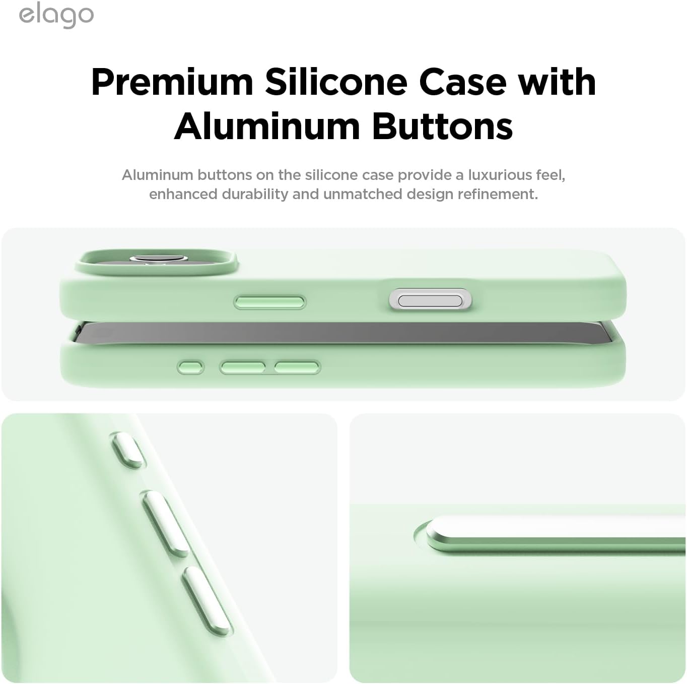 Thumbnail 2 de elago Cover Magnetica in Silicone per iPhone 16 Pro Max da 6,9 pollici, MagSafe compatibile (Menta Fredda)