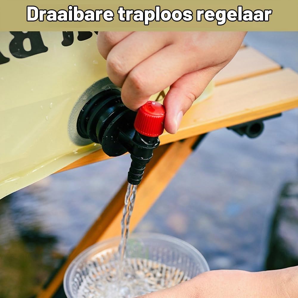 Detalle de mizikuu opvouwbare watercontainers, set van 4, 8 liter, BPA-vrij