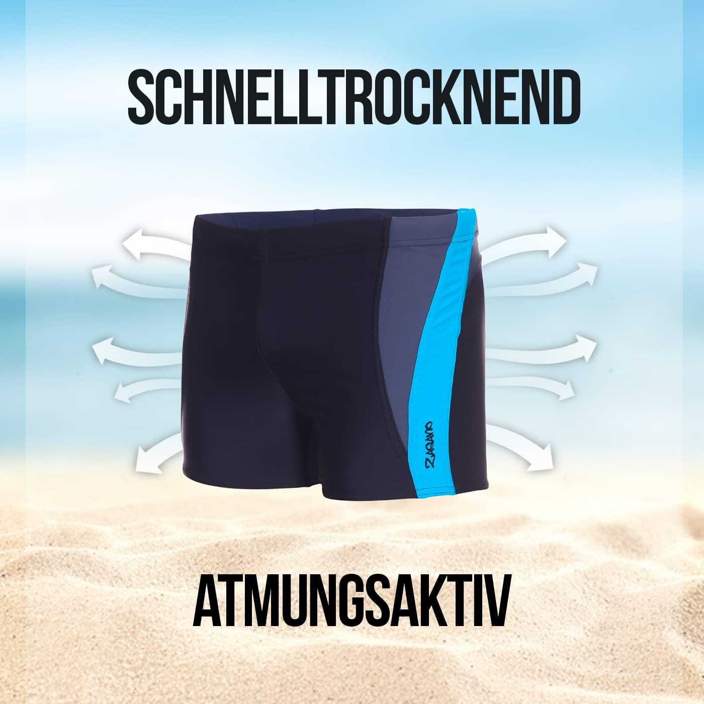 Thumbnail 1 de Zagano Adam Lipski Herren-Badehose 10x Chlor