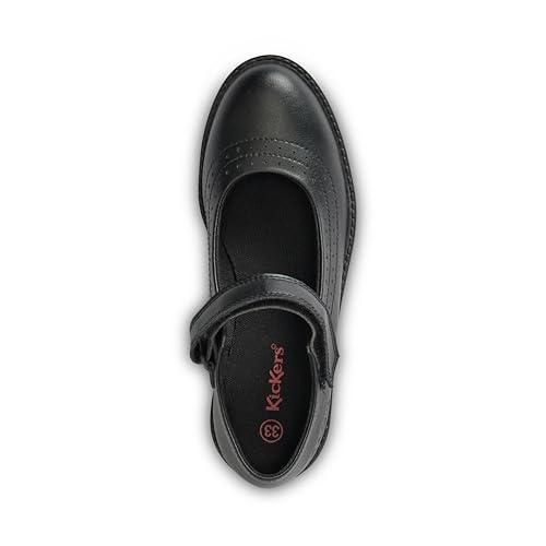 Thumbnail 3 de Kickers Girls Lachly Mary Jane School Shoes (Black, 4 UK)