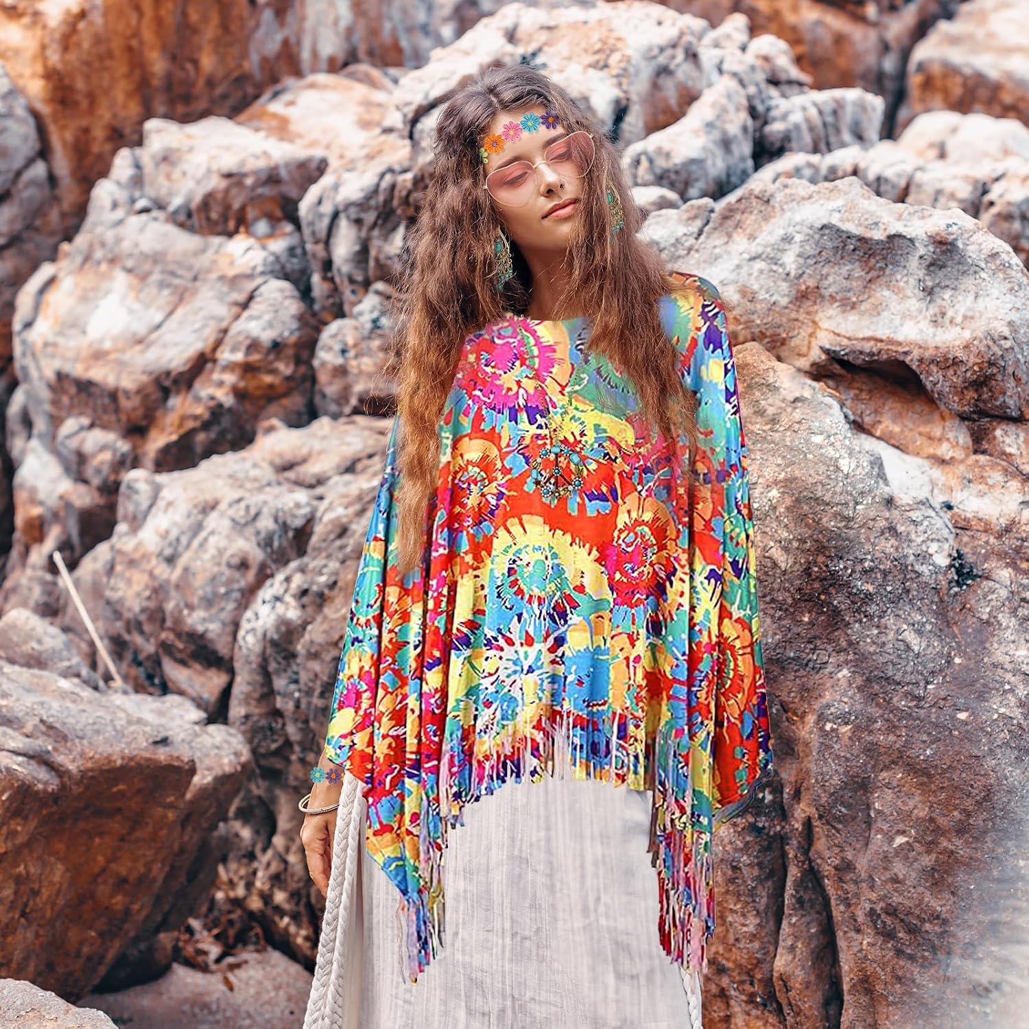 Thumbnail 6 de Alintor Hippie Kostüm Damen
