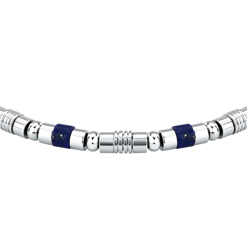 Detalle 2 de Morellato Bracciale Uomo in Acciaio, Lapislazzuli – Collezione PIETRE S1741