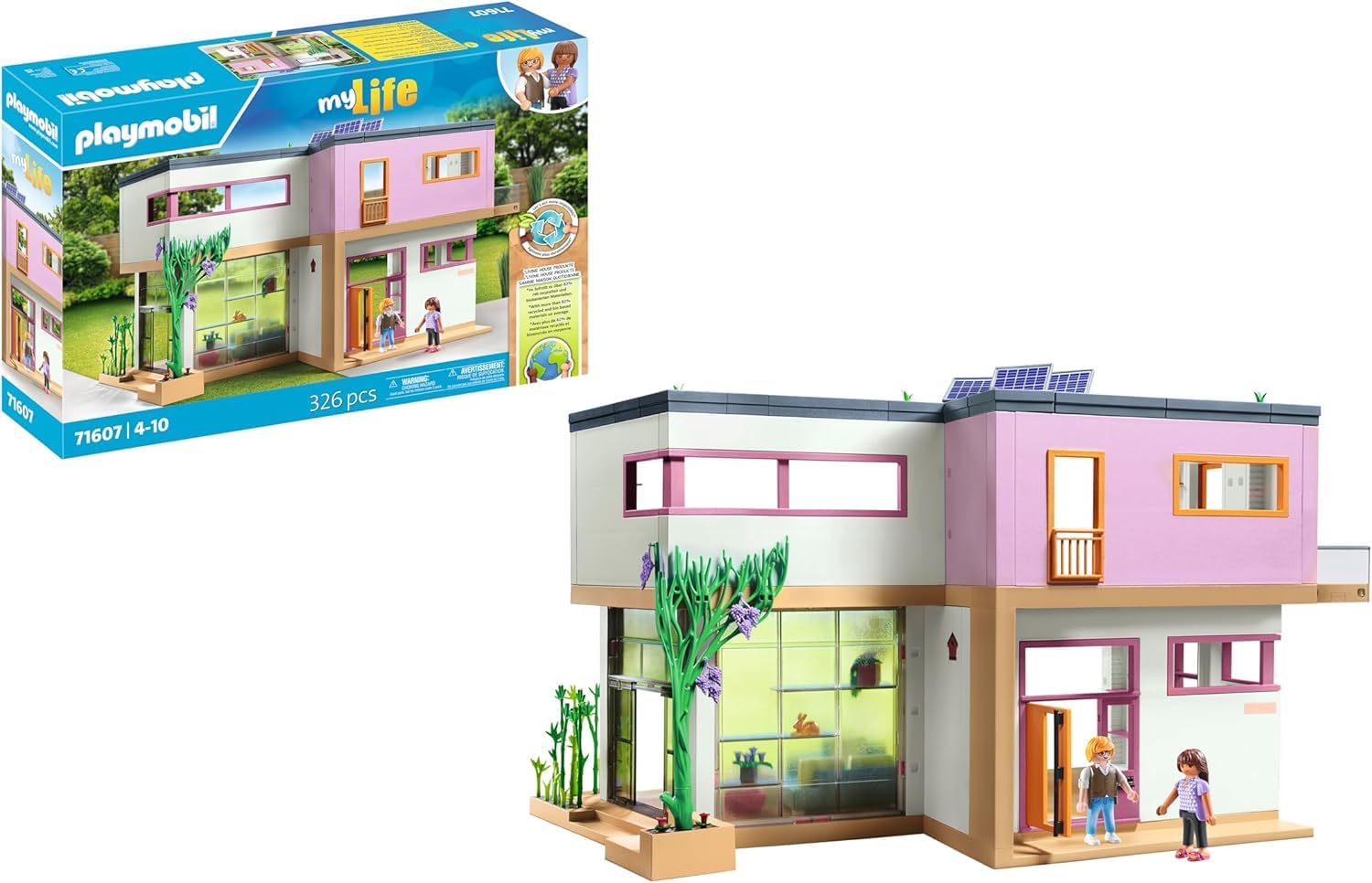PLAYMOBIL MyLife 71607 Wohnhaus mit Wintergarten – inkl. zwei Figuren