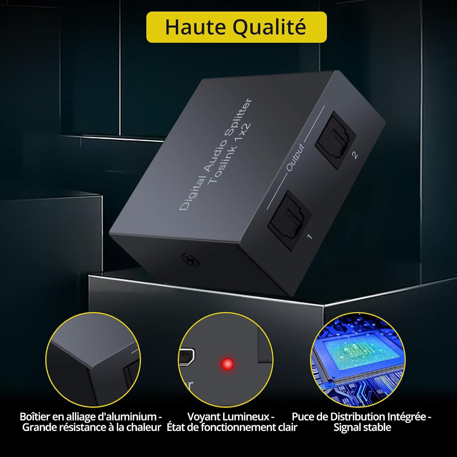 Thumbnail 4 de PROZOR SPDIF Toslink Splitter 1 x 2 optique 📡