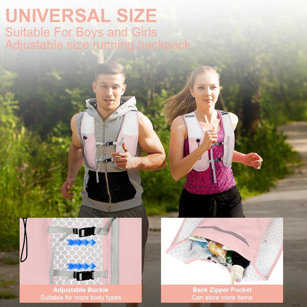 Detalle de Alaoo Laufweste – ultraleichter Multifunktions-Rucksack für Laufen, Wandern und Outdoor