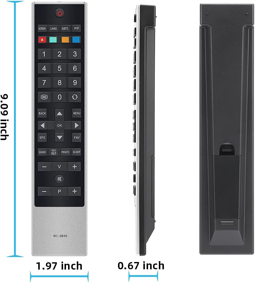Thumbnail 6 de UNOCAR RC-3910 Smart Remote Replacement for Toshiba Freeview Smart TVs (IR, no programming required)