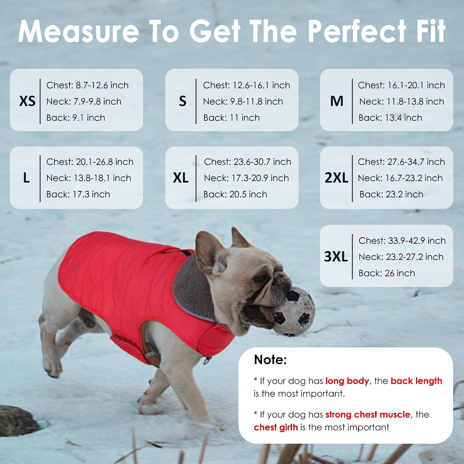 Detalle 1 de Petglad Dog Winter Coat, fleece-lined