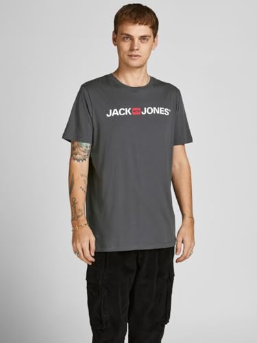 Thumbnail 8 de Camiseta JACK & JONES Jjecorp Logo tee SS Crew Neck Noos – Gris Light Grey Melange, Slim Fit XX‑Large