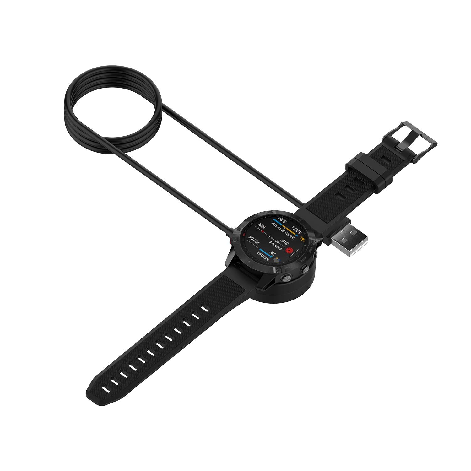 Detalle de AWINNER Charger for Garmin Fenix 6/5 Series 1m