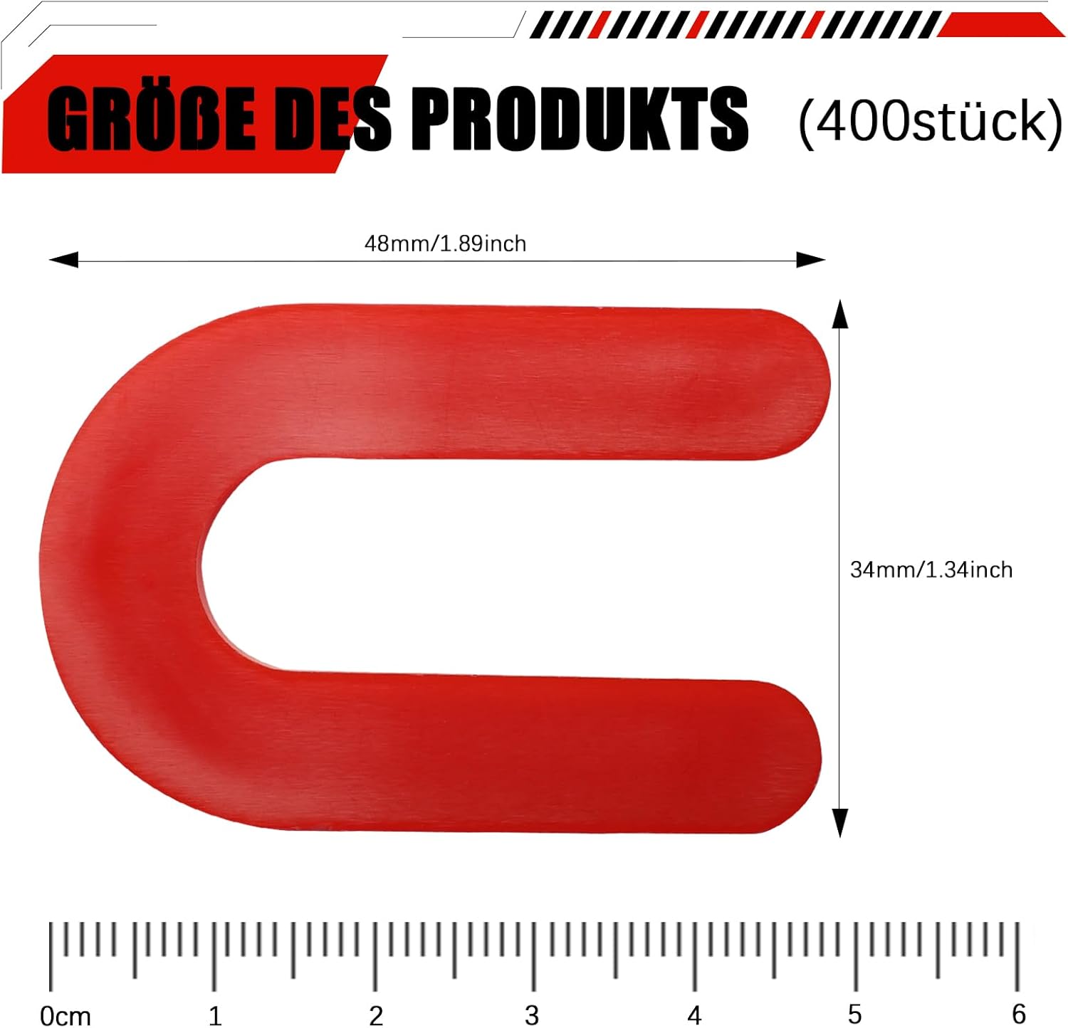 Thumbnail 1 de Storystore Fliesen Nivelliersystem – 400 Stück, 3 mm U-Form Abstandshalter aus Kunststoff