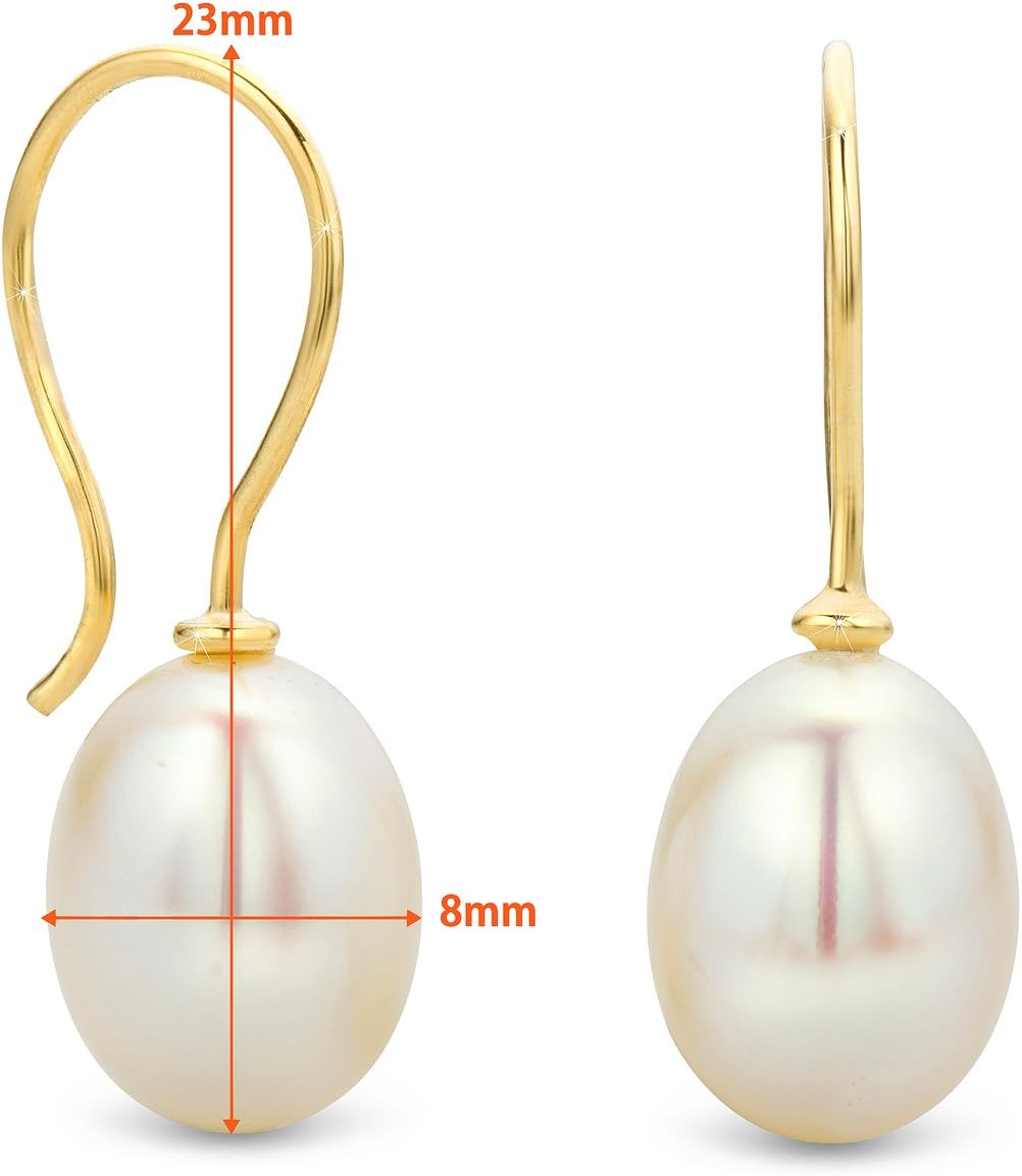 Thumbnail 2 de Orovi Boucles D'Oreilles Perles 8 mm