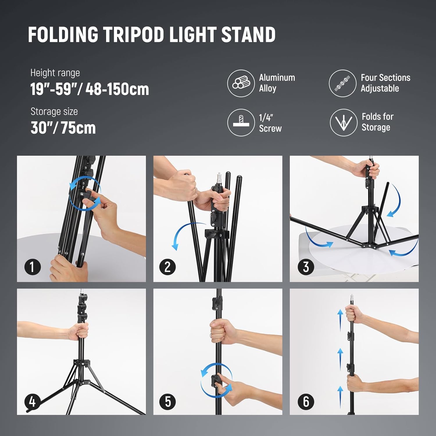 Thumbnail 6 de NEEWER Ring Light Kit 45cm 55W