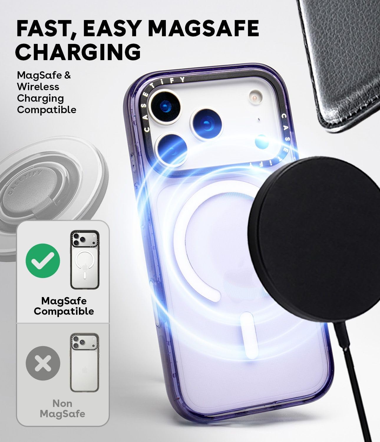 Detalle de CASETiFY Impact iPhone 17 Pro Max Case — Slim, MagSafe Compatible with 8.2 ft Drop Protection