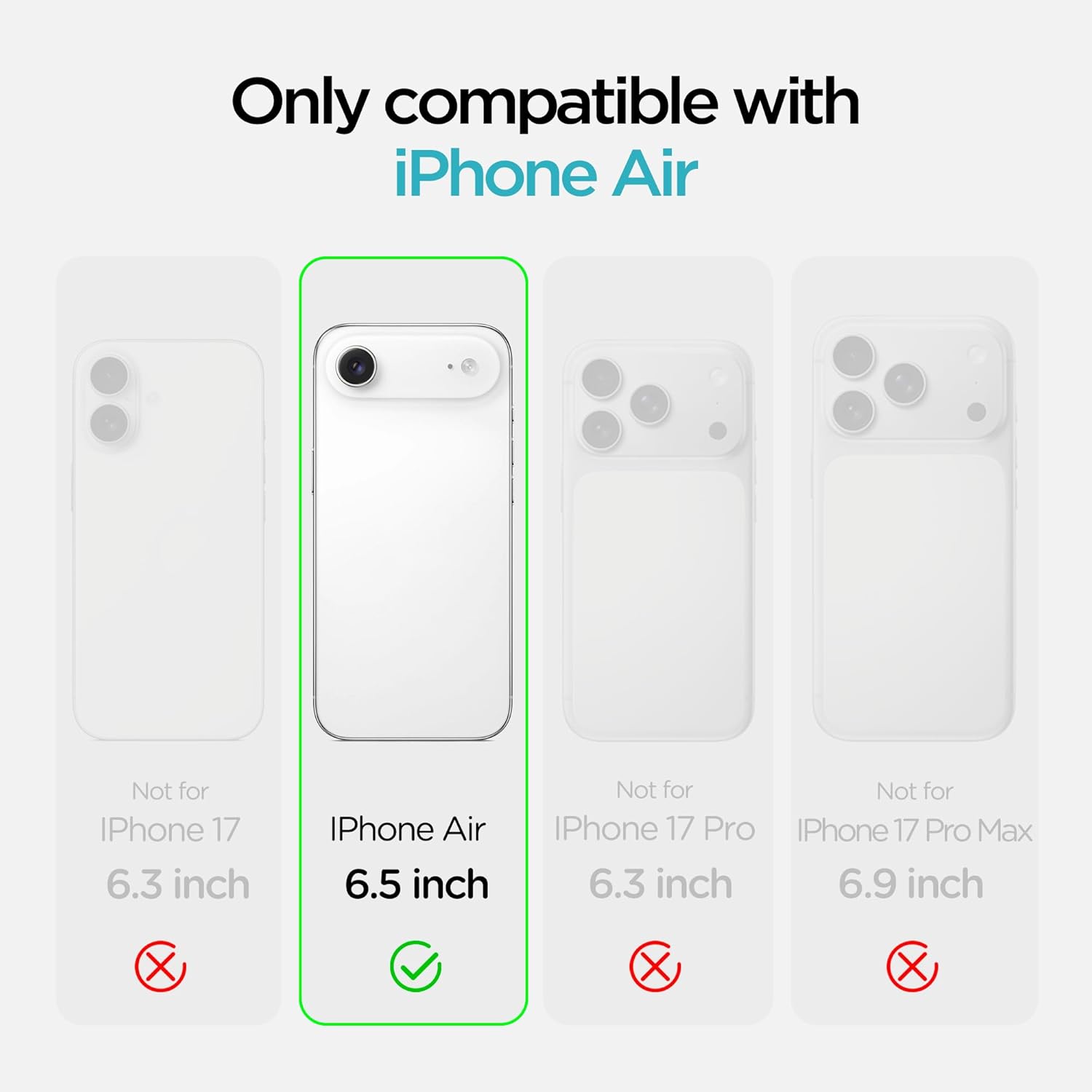 Thumbnail 1 de INGIDO for iPhone Air 6.5" (2025) liquid silicone case with camera protection in Lilac Purple