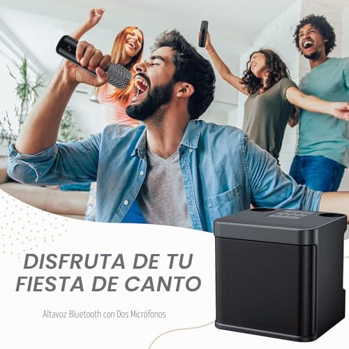 Thumbnail 6 de Karaoke 2 micrófonos inalámbricos con altavoz profesional de MUMUWIND