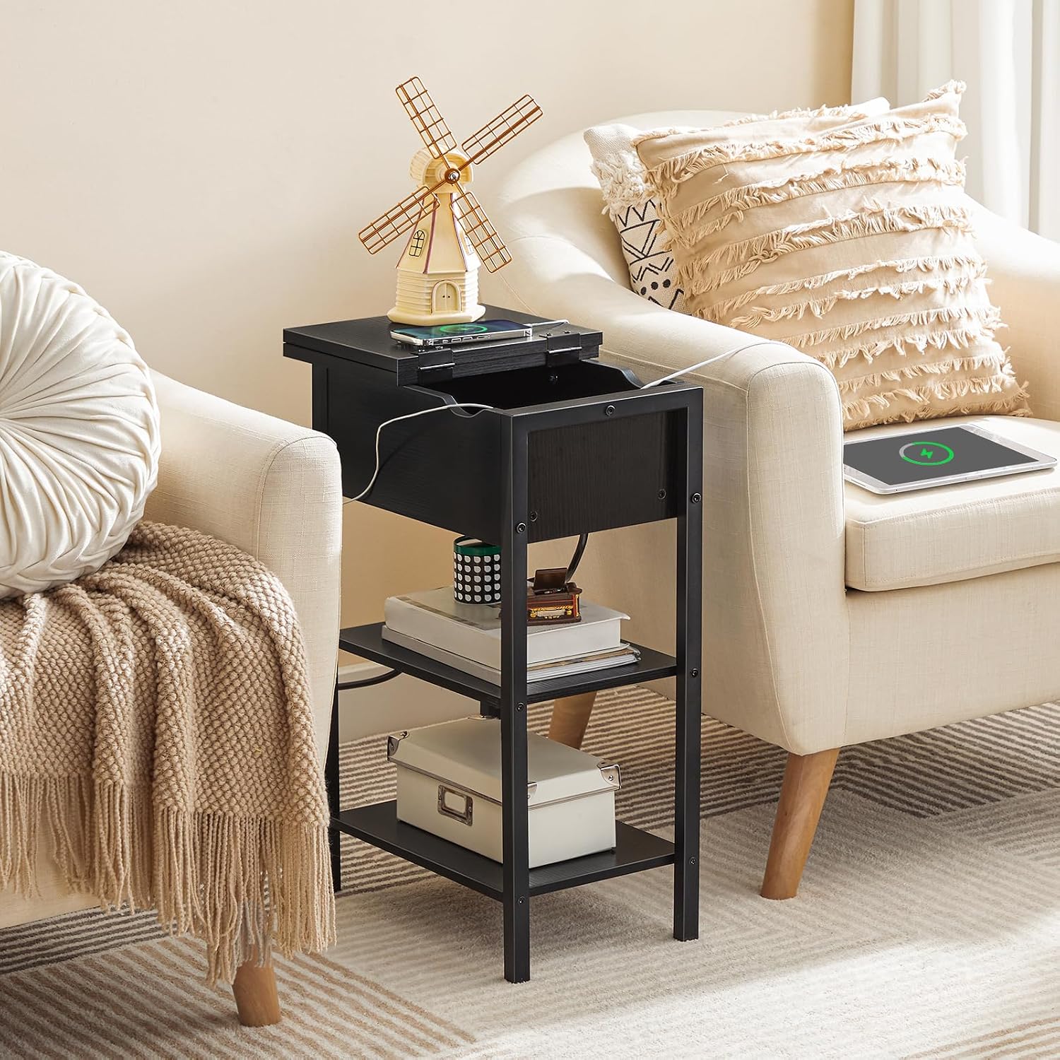 Detalle de HOOBRO Side Table BK341BZ01