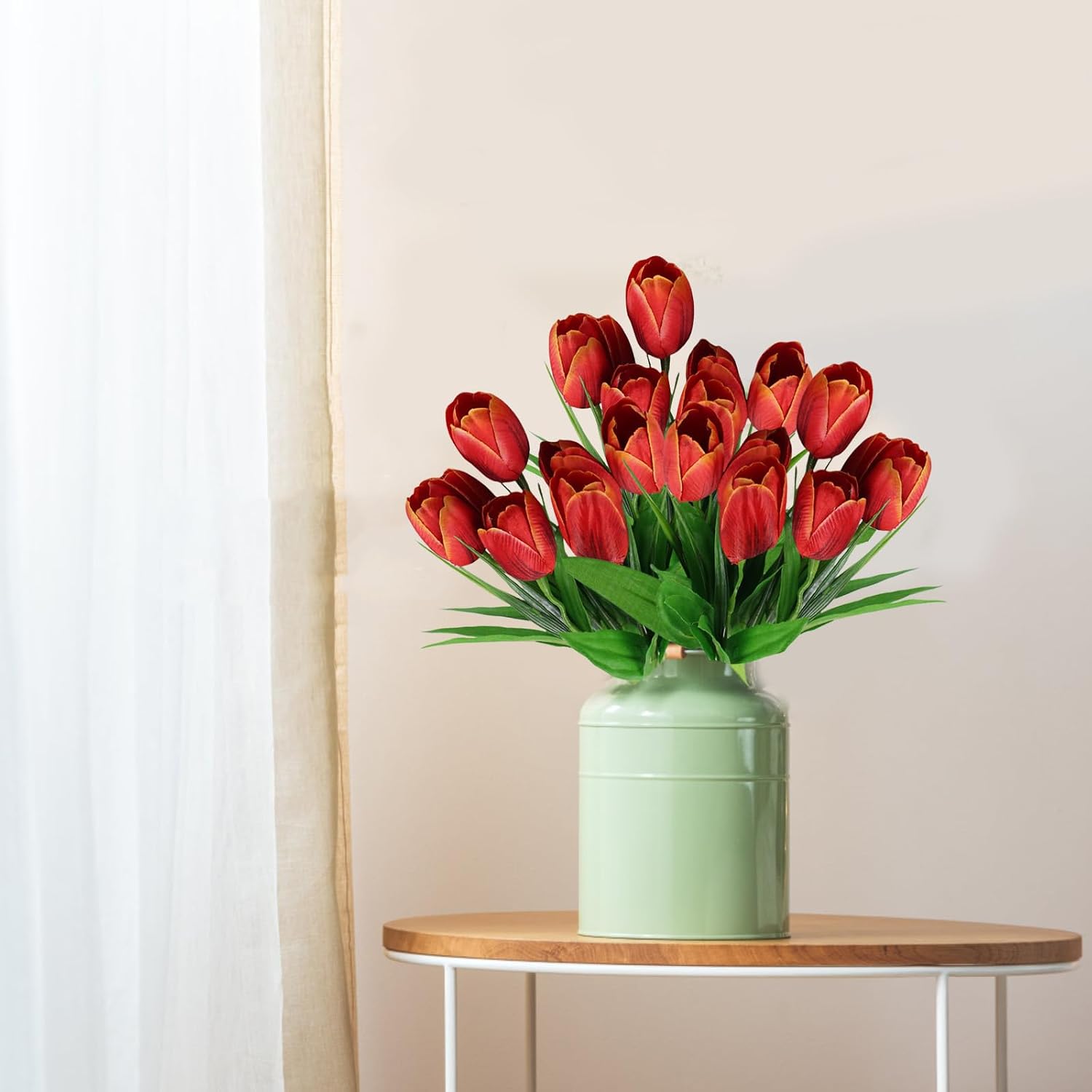 Detalle 2 de astylishome 21 Tulip artificial bouquet for wedding