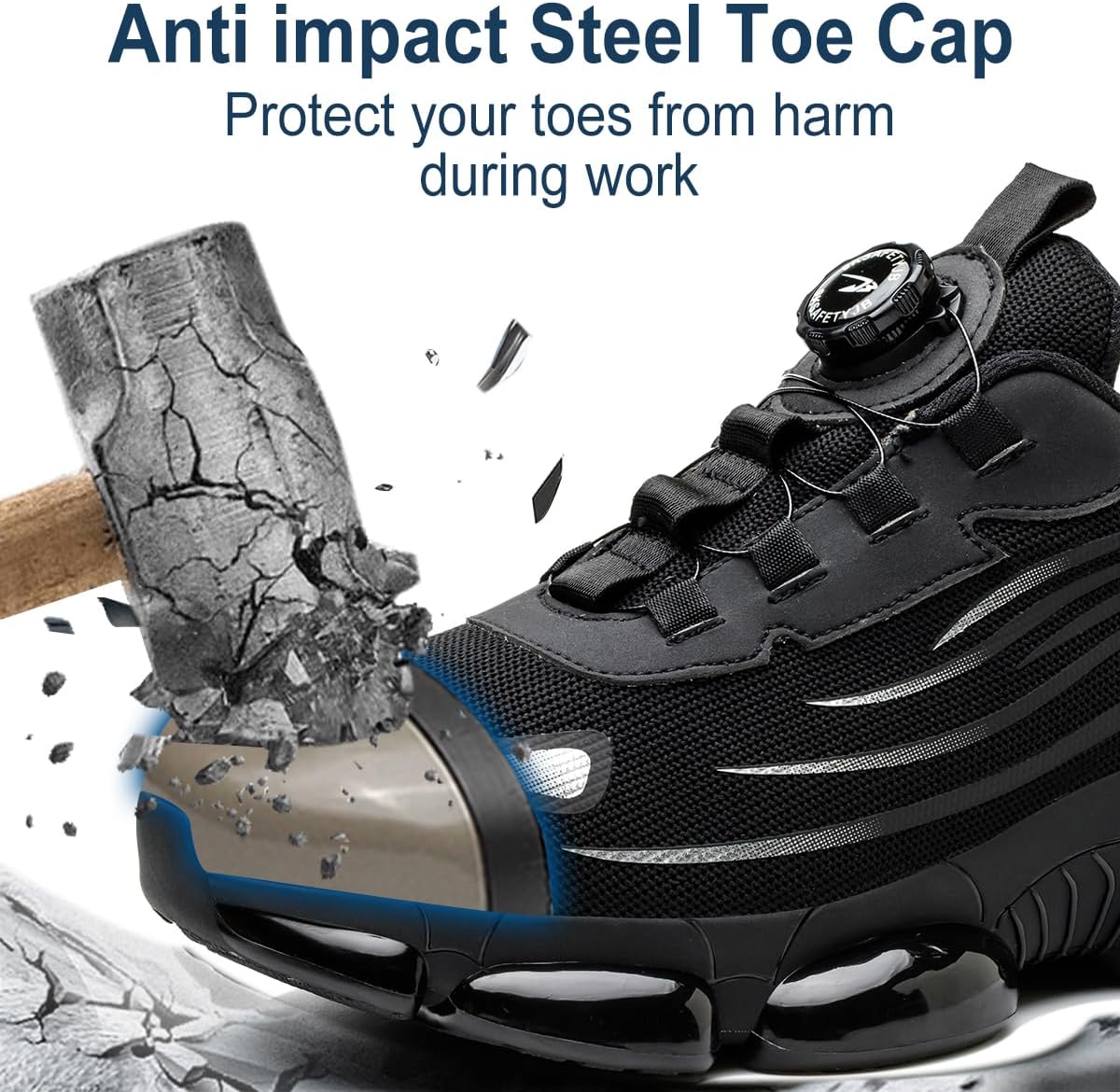 Thumbnail 4 de Sicherheitsschuhe Arbeitsschuhe Unisex Stahlkappenschuhe – Anti-Smash & Anti-Punktur, 38–46 EU