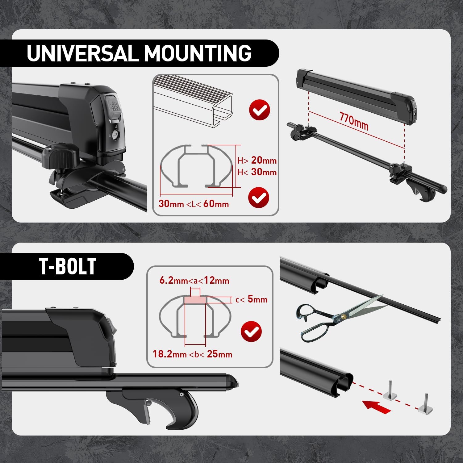Thumbnail 4 de PacificCrest Lockable Ski & Snowboard Rack 27.5"