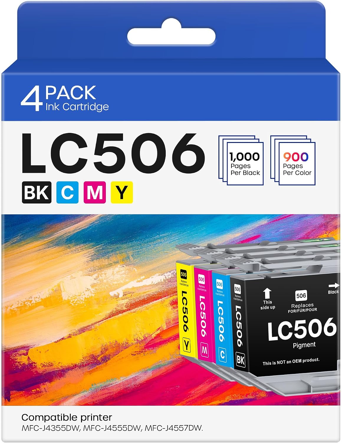 Detalle de LC506 Compatible Ink Cartridges, 4-Pack