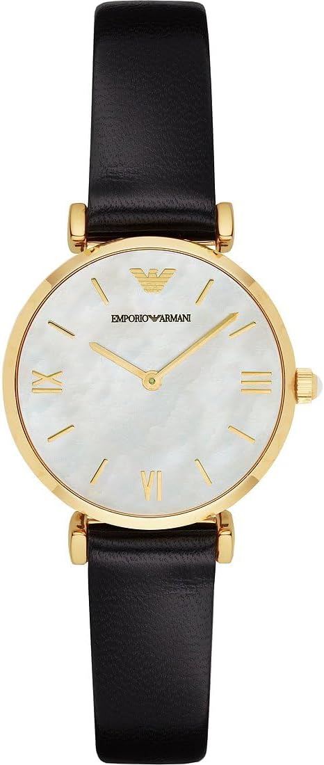 Thumbnail 3 de Montre Emporio Armani pour femme 32 mm à quartz à deux aiguilles avec bracelet cuir ou tissu
