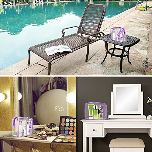 Thumbnail 6 de Lermende Transparente TSA-Kulturtasche PVC, wasserdicht – 2er-Set
