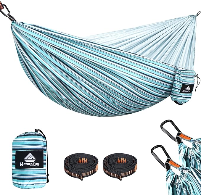 NATUREFUN Hamaca Ultraligera para Camping 🏕️ 275x140cm, 300kg