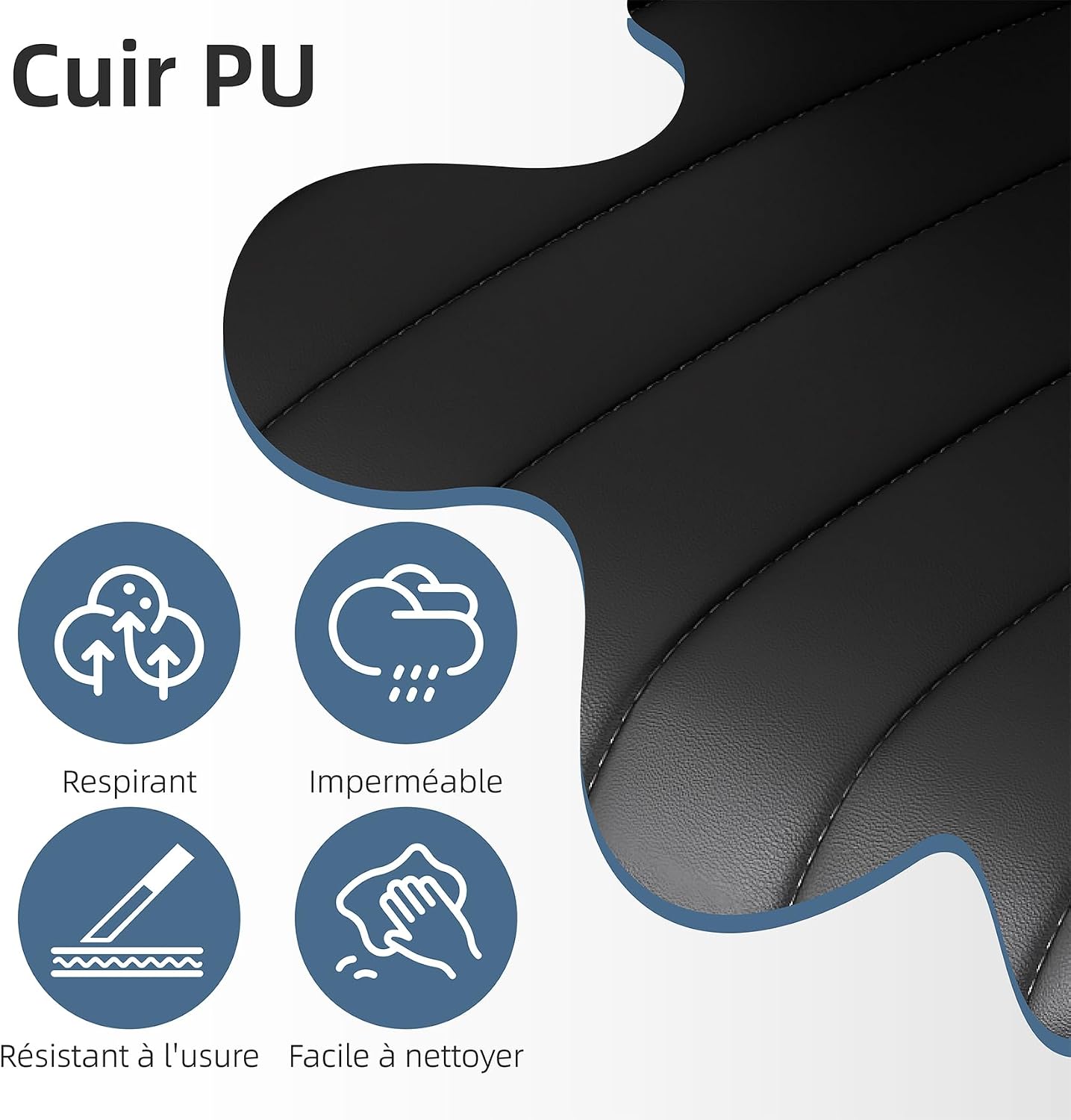 Thumbnail 4 de Youhauchair Tabouret Bar 3 pièces 55–75 cm