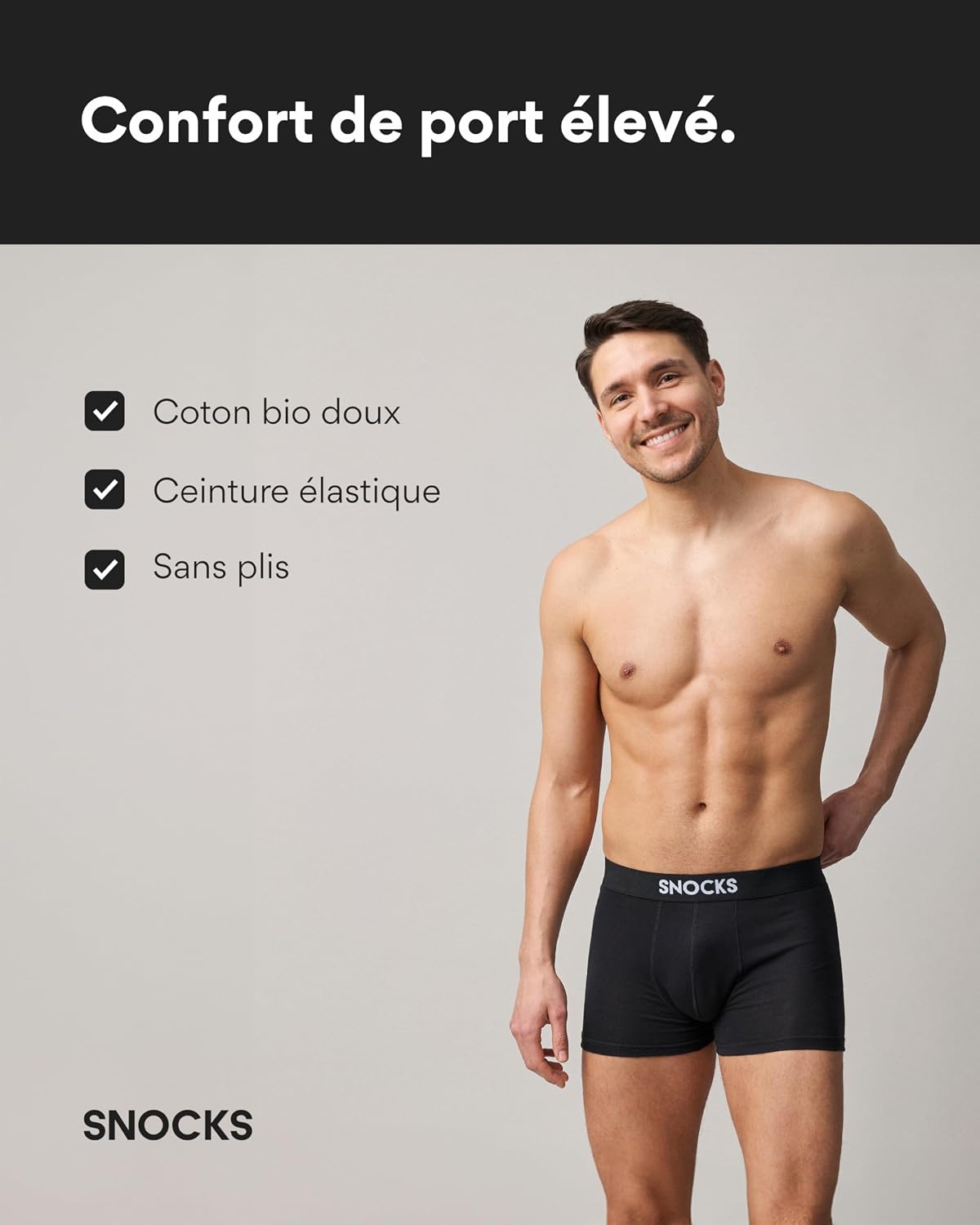 Detalle de Snocks Boxer Homme Lot de 6