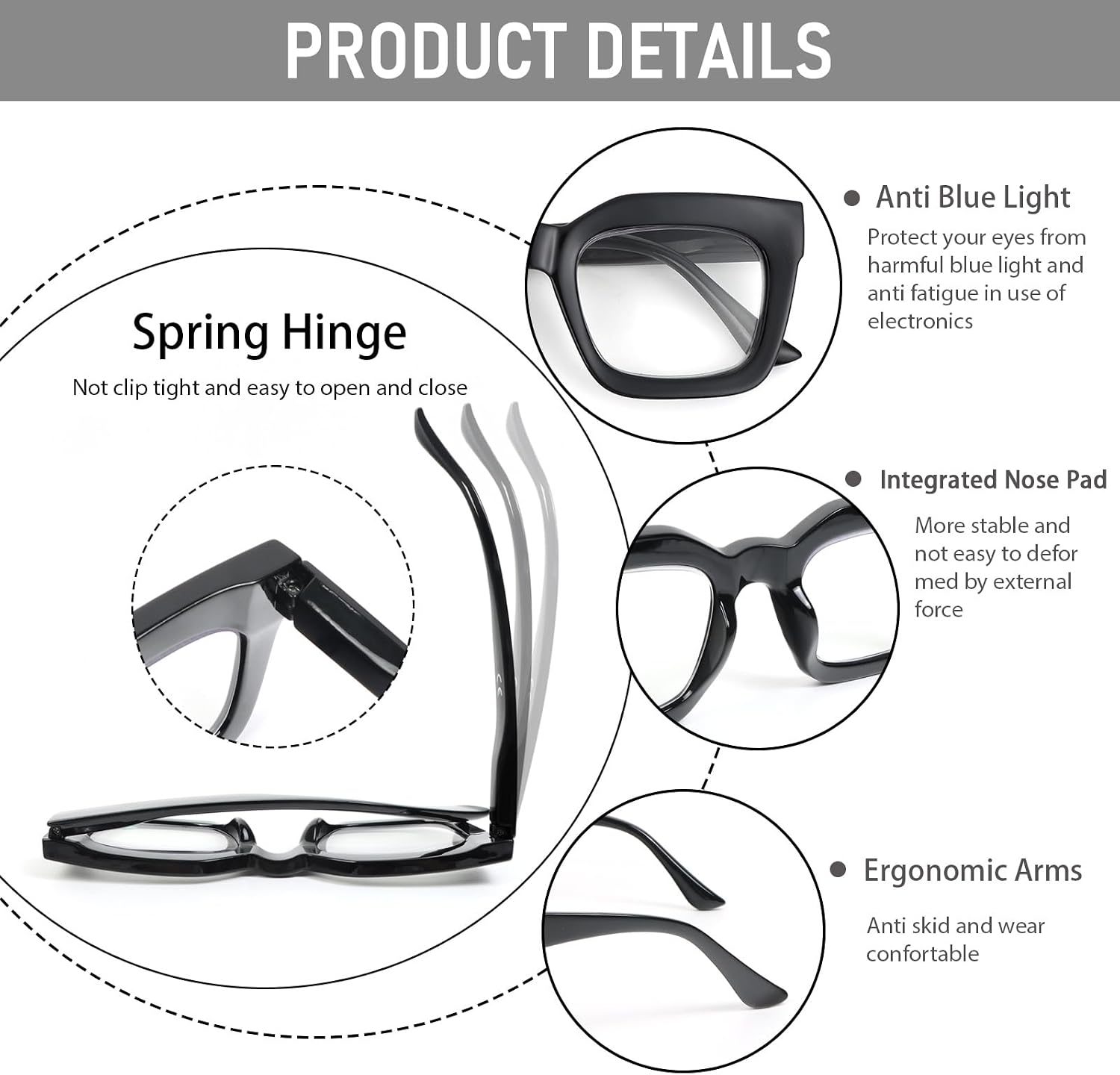 Thumbnail 4 de MMOWW Oversized Reading Glasses 3 Pack