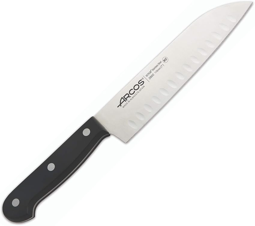 Detalle de Arcos Santoku 170mm - Cuchillo Inoxidable Ergonomico 🥢