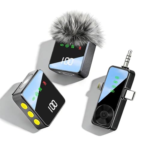 Detalle de Bayanbulu Wireless Lavalier Microphone for iPhone, Android & Cameras