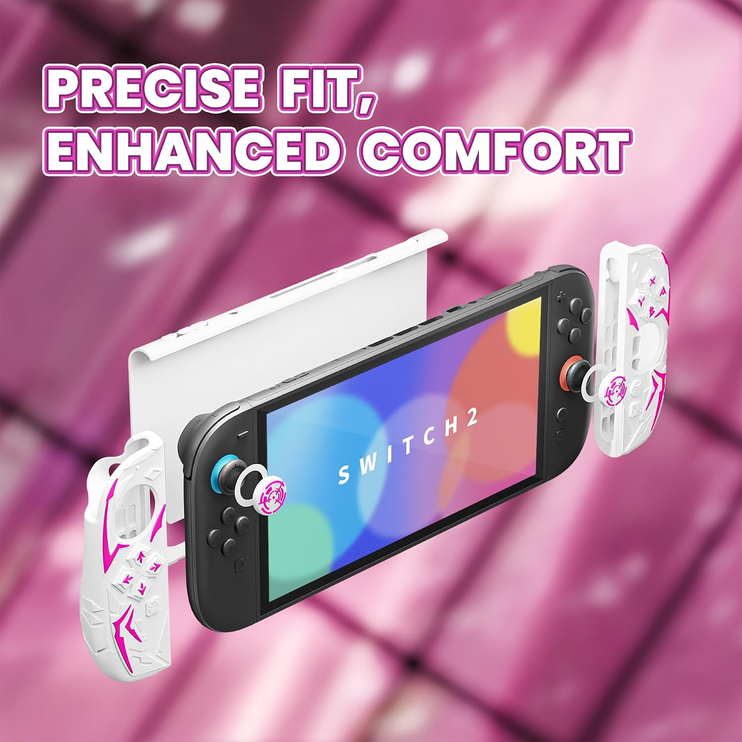 Thumbnail 3 de PlayVital Cyber Spider Protective Case for Nintendo Switch 2 – Ergonomic, Dockable, Shock‑proof Shell with Grip Covers