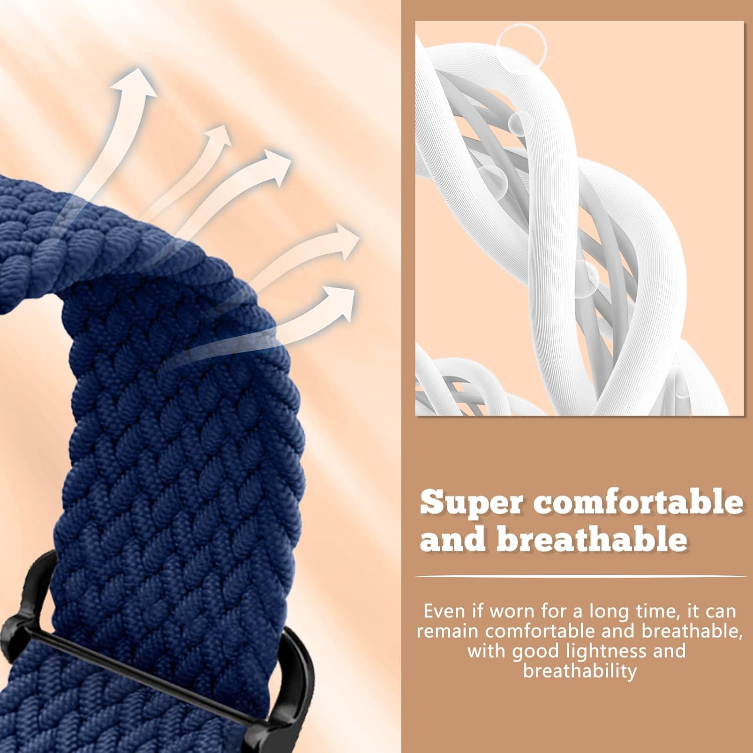 Thumbnail 3 de MaEiol 22 mm Nylon-Armband geflochten für Huawei Watch (GT 6/5/4 u. a.) & Garmin Venu/Forerunner