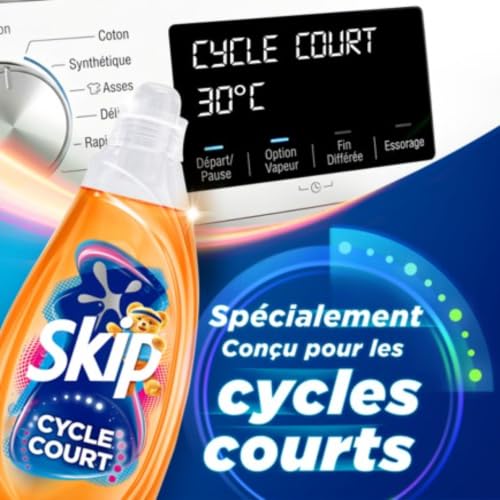 Detalle 2 de Skip Lessive Liquide Cycle Court Intensité Max Sport Active, 39 Lavages