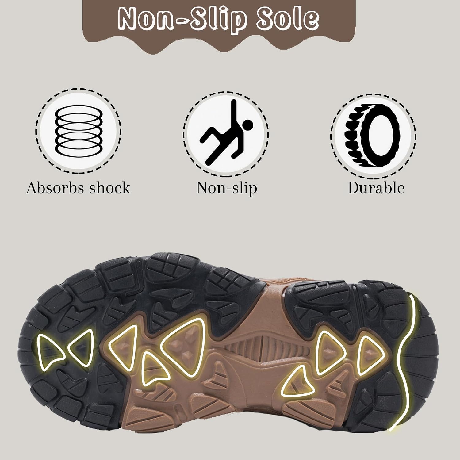 Thumbnail 3 de Unitysow Kids Hiking Boots Boys Waterproof Walking Shoes