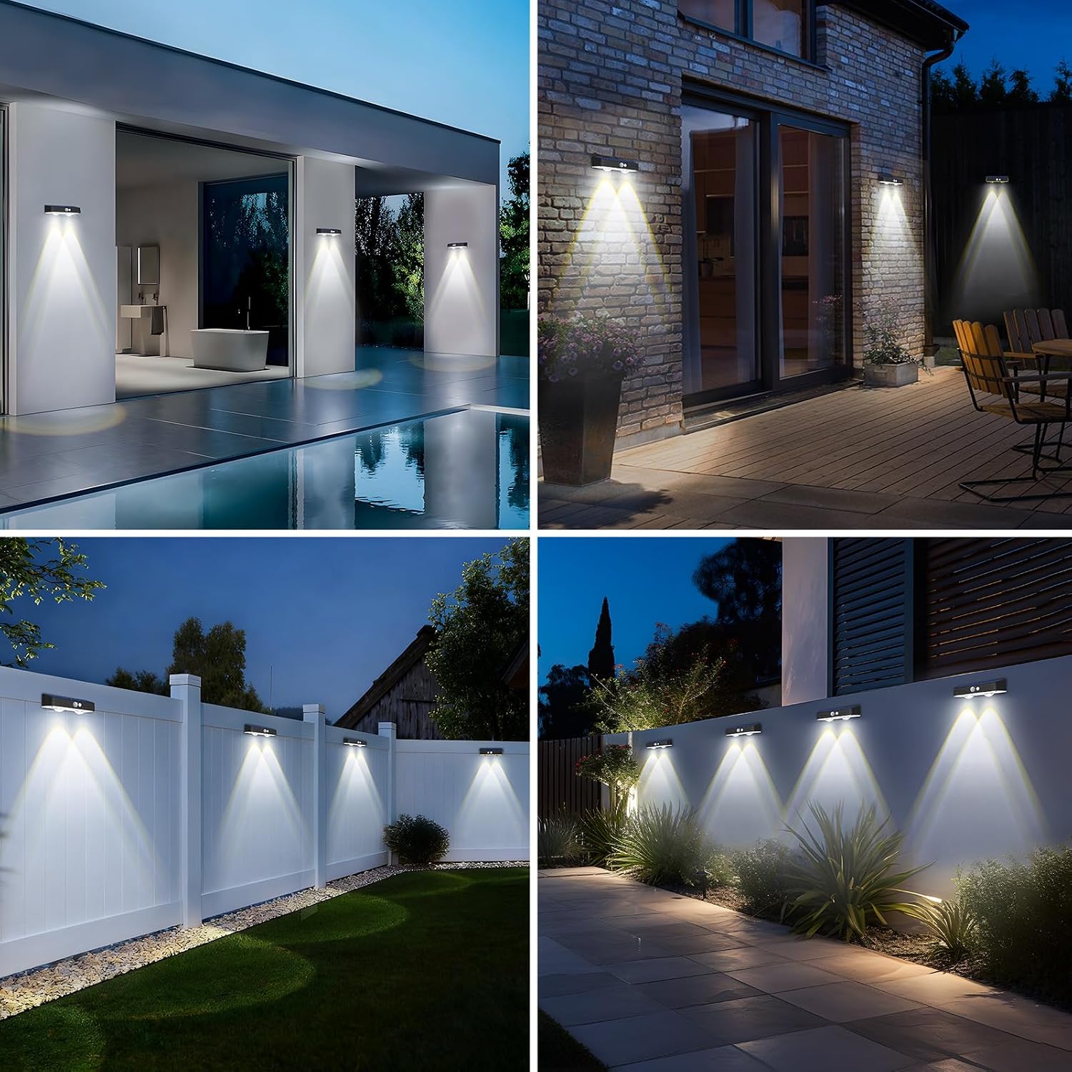 Thumbnail 5 de Kolpop Solar Fence Lights Outdoor Garden