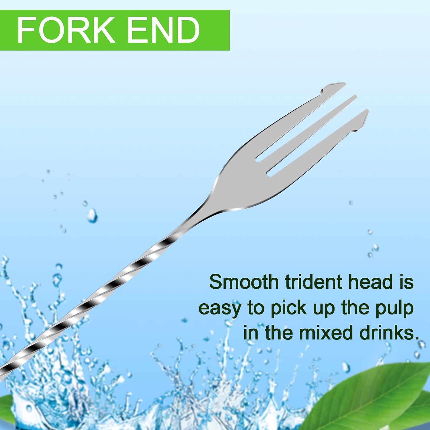 Thumbnail 4 de BRIOUT BarSpoon-12Inch Cocktail Bar Spoon Set, 12-Inch 18/8 Steel