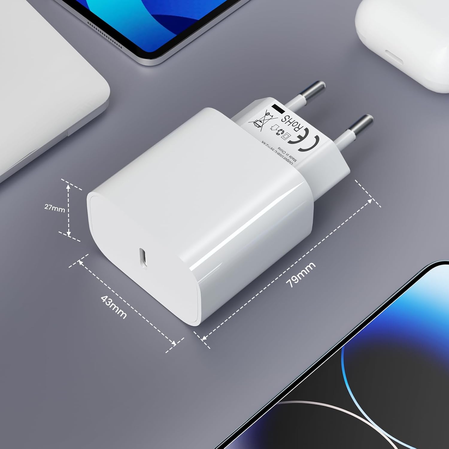 Thumbnail 3 de iPhone Ladekabel 2er-Pack – MFi-zertifiziert, USB-C auf Lightning, 2 m & 3 m
