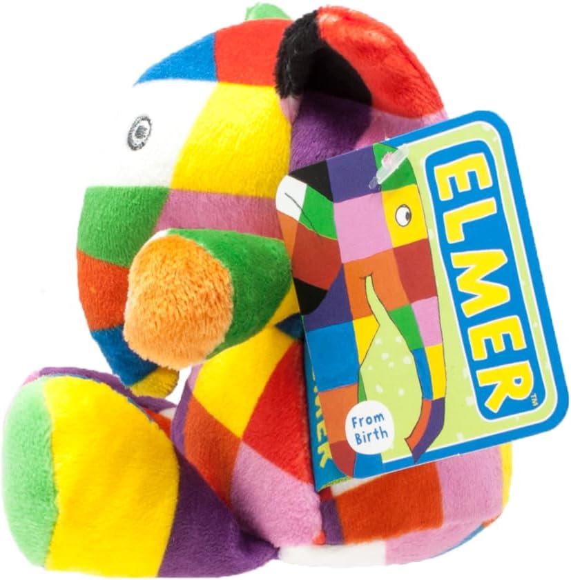 Thumbnail 2 de Elmer Baby Rattle by Rainbow Designs