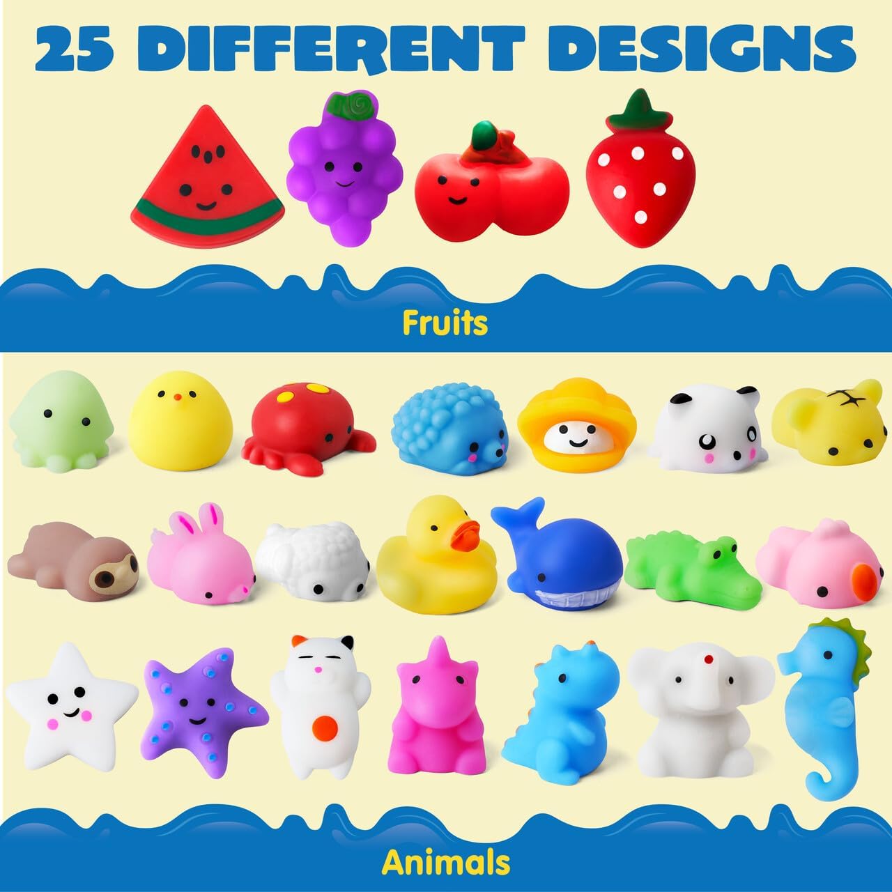 Detalle de JOYIN Mochi Squishy Toys 25-Pack party favors