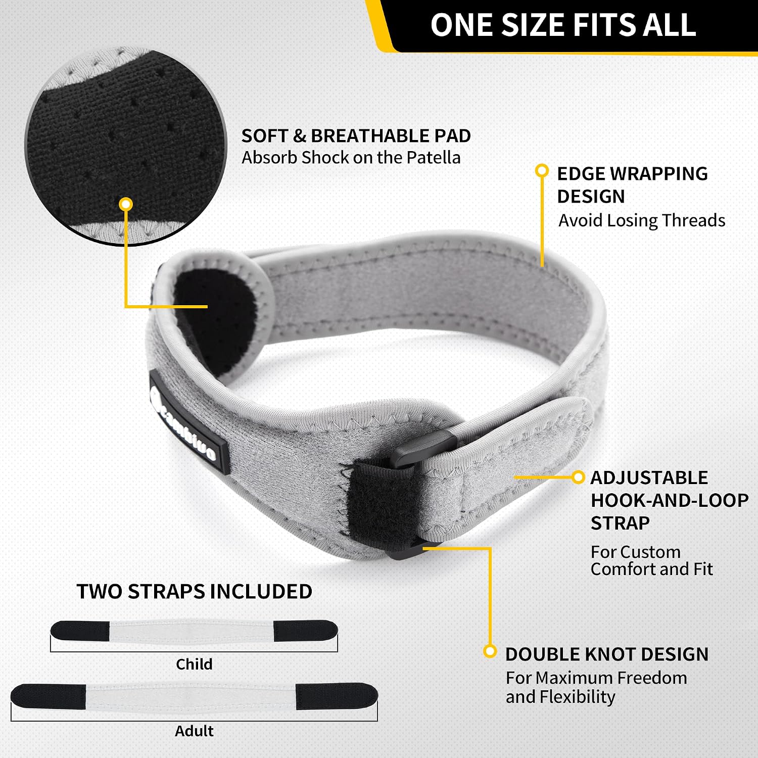 Detalle 2 de CAMBIVO Patella Tendon Knee Straps 2-Pack