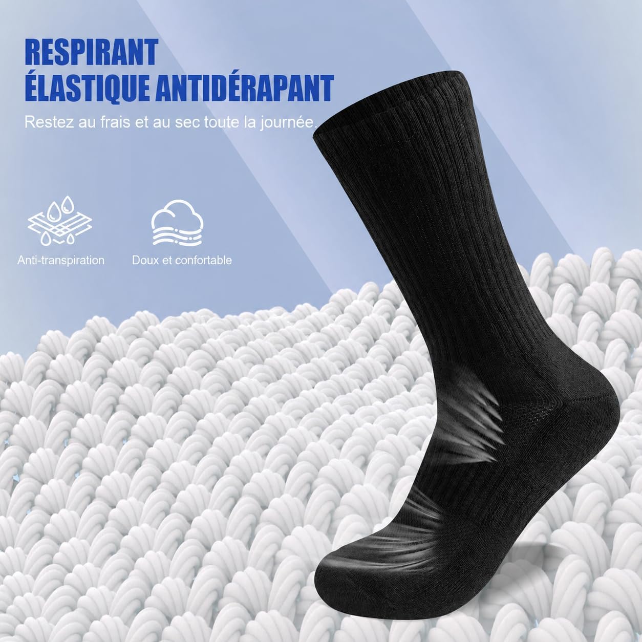 Detalle de SockWaddles CB-24219 sportsokken van katoen, ademend en naadloos