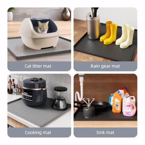 Thumbnail 6 de Bafeil 60×60cm Silicone Floor Mat: Multifunction Drip Tray and Appliance Protector